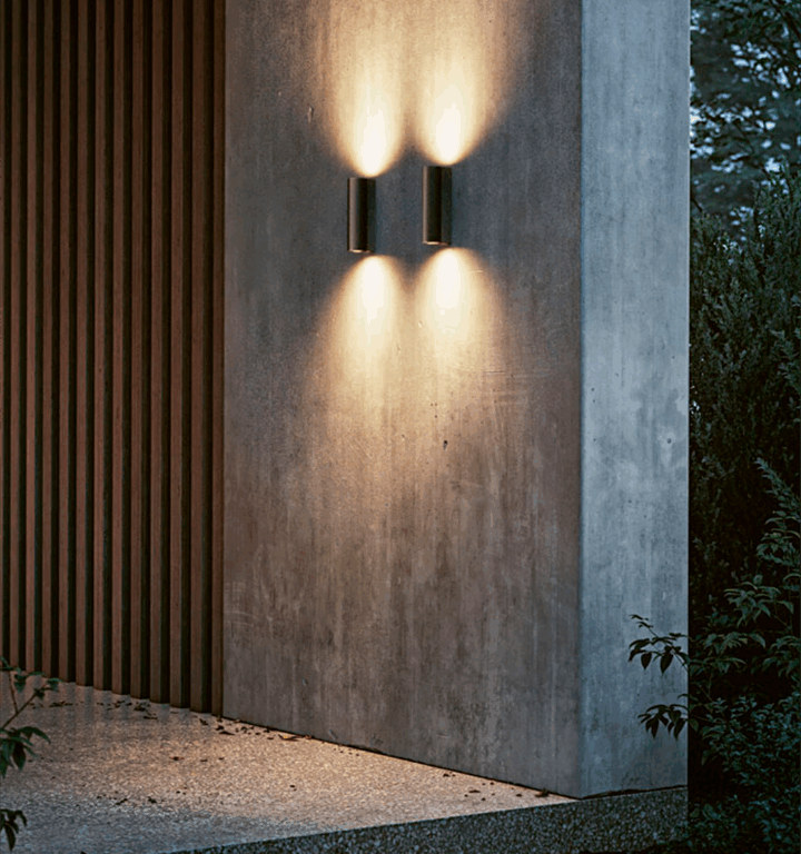 Scap udendørs væglampe, deep black