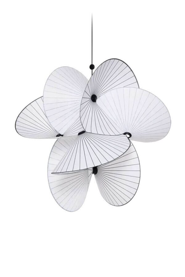 Serpentine Light 8 large pendel, sort/hvid