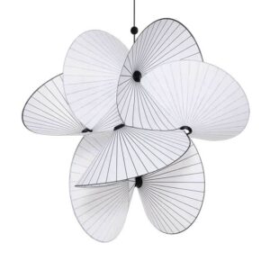 Serpentine Light 8 large pendel, sort/hvid