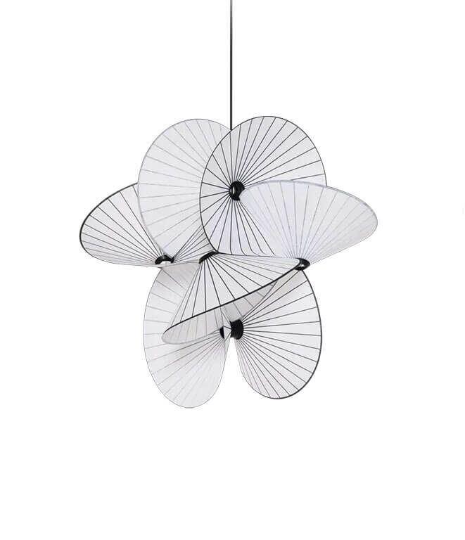 Serpentine Light 8 small pendel, sort/hvid