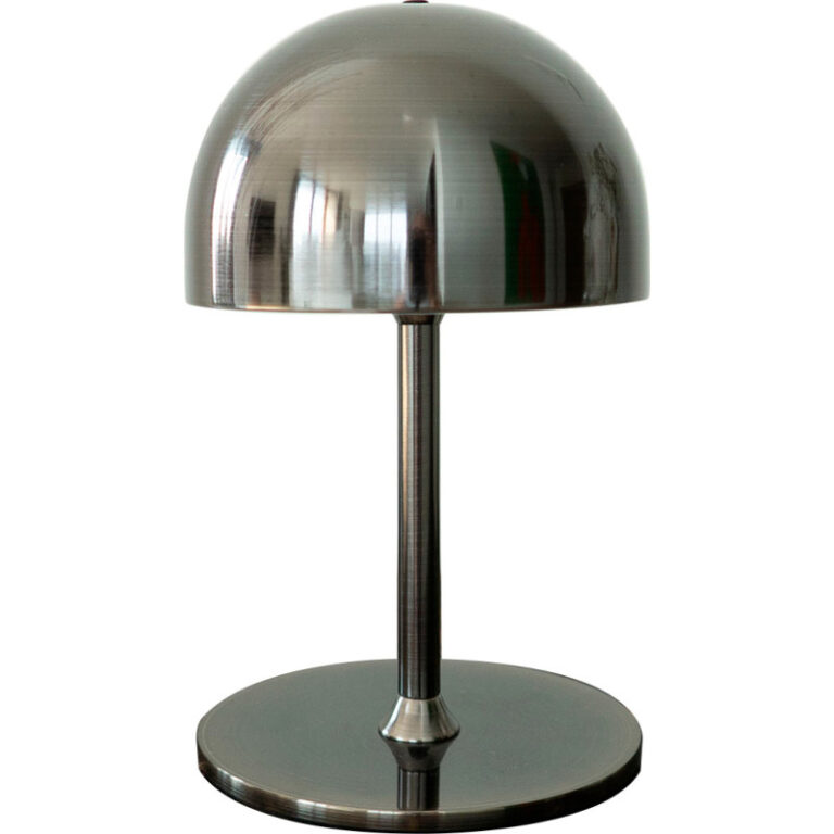 Sirius Tim genopladelig bordlampe, sort nikkel, 22 cm