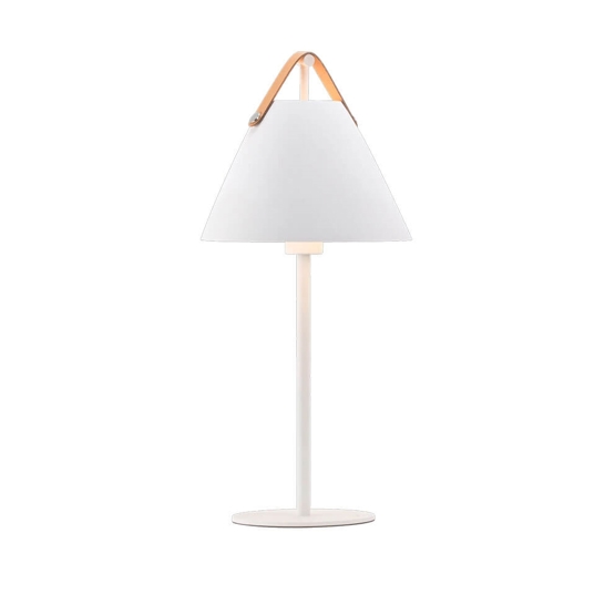 Strap bordlampe, hvid