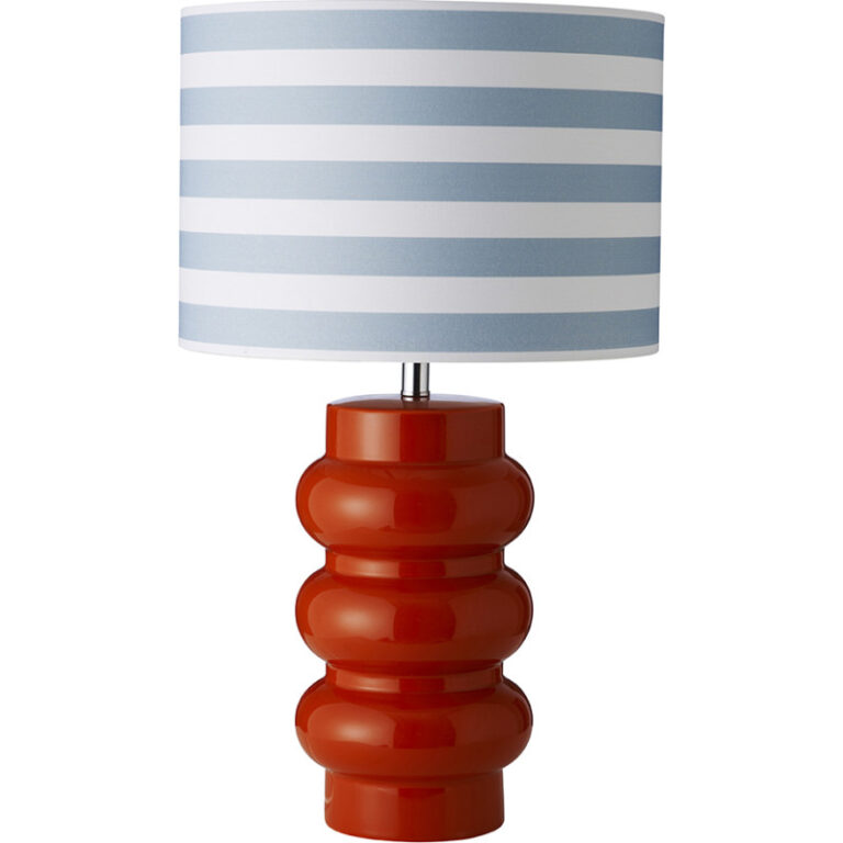 Superliving Lyon bordlampe, orange/blå