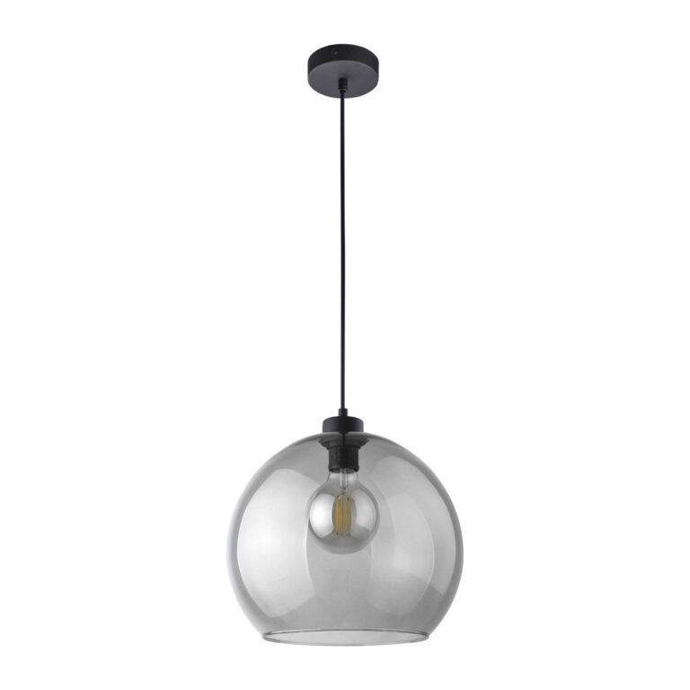 TK Cubus loftlampe - grafit glas og sort metal