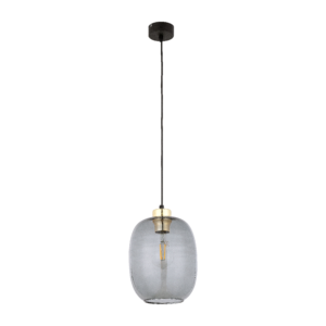 TK Delta loftlampe - glas, guld og sort metal