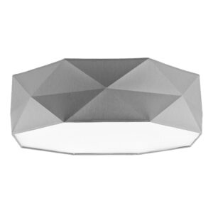 TK Kantoor 520 loftlampe - grå stof og hvid metal