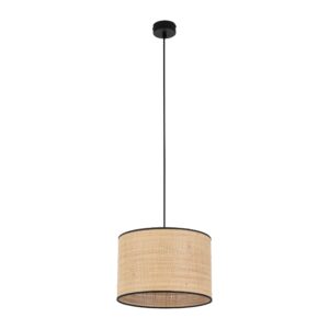 TK Liberia loftlampe 300 - natur flet og sort metal