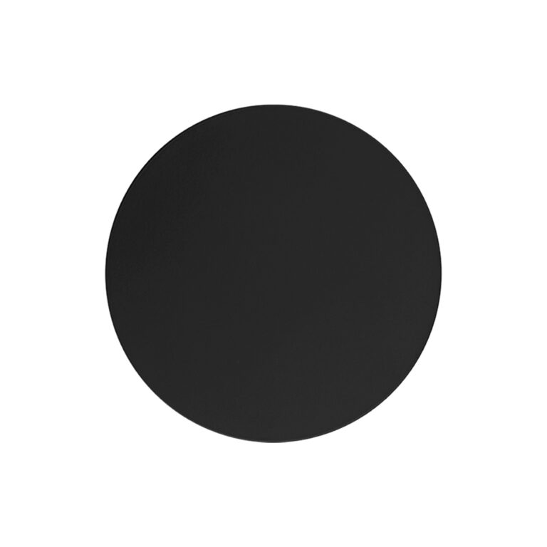 TK Luna væglampe 300, rund - sort metal