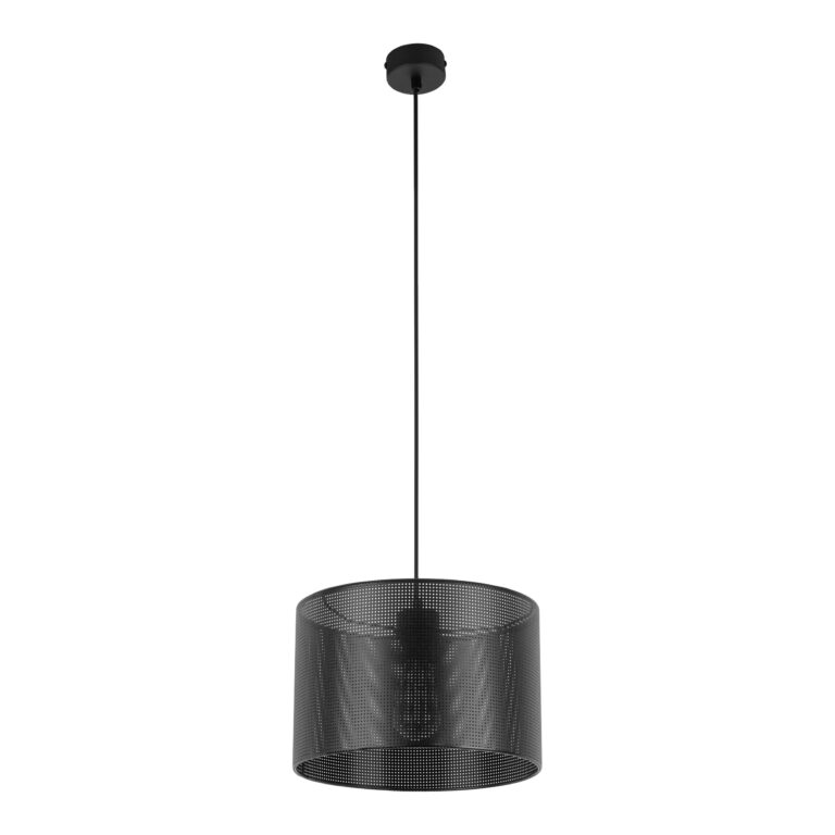 TK Moreno loftlampe 300 - sort stof og sort metal