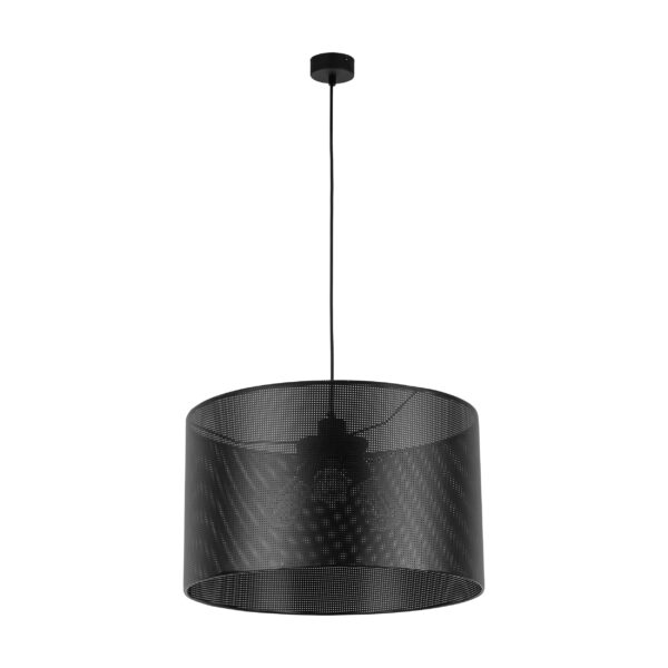 TK Moreno loftlampe 500 - sort stof og sort metal