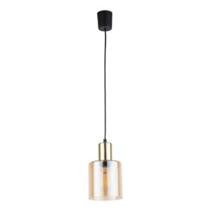 TK Sierra loftlampe - rav glas og guld metal