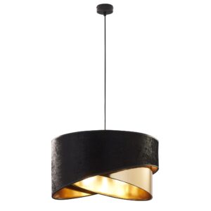 TK Tercino loftlampe 500 - sort stof og guld metal