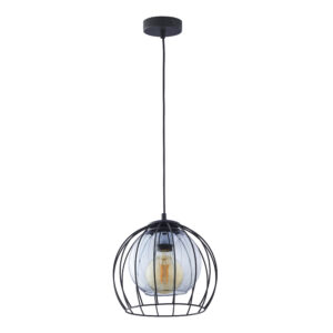 TK Universo loftlampe 260 - grafit glas og sort metal