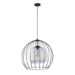 TK Universo loftlampe 500 - grafit glas og sort metal