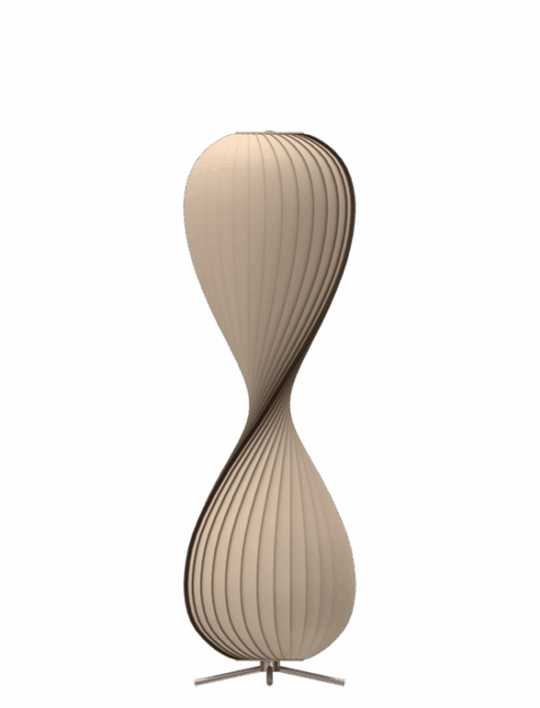 TR10 gulvlampe, birk/natur, 43 x 138 cm