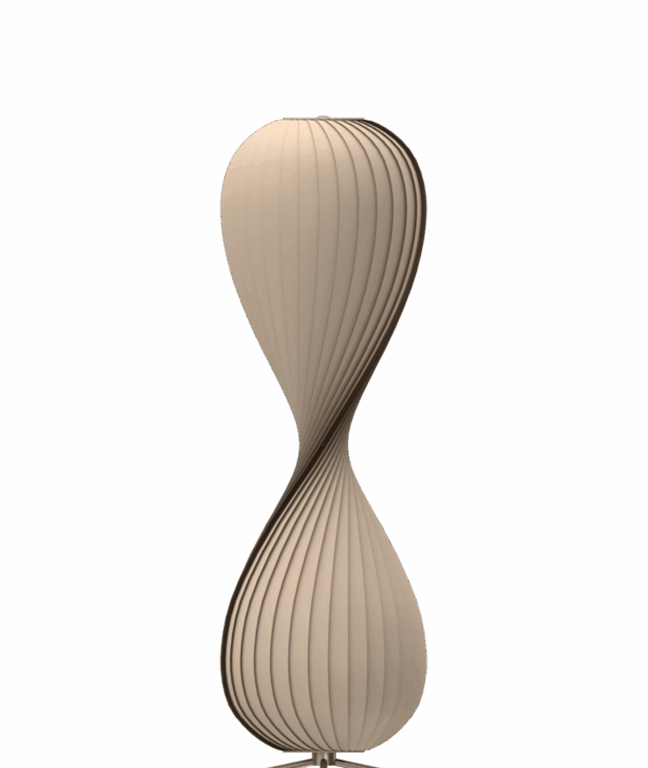 TR10 gulvlampe, birk/natur, 43 x 138 cm