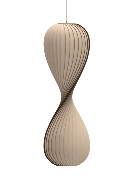 TR10 pendel, birk/natur, 43 x 133 cm.