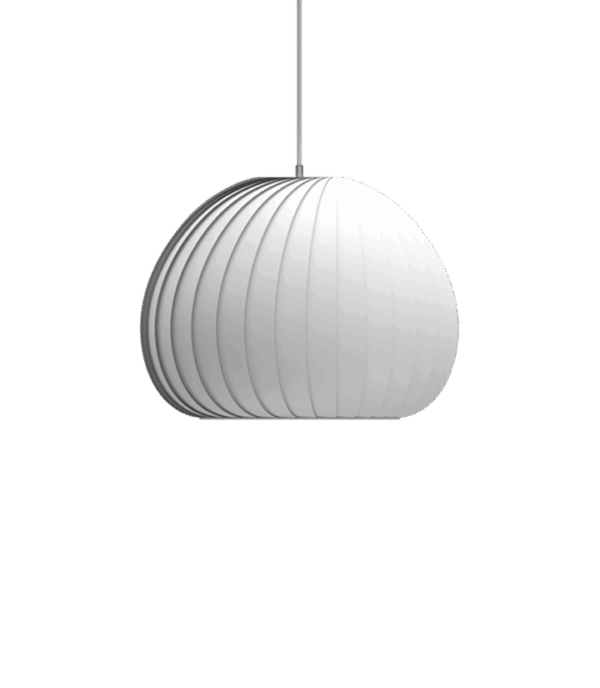 TR12 pendel, plastik/hvid, 45 x 35 cm