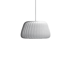 TR19 pendel, papir/hvid, 40 x 22 cm