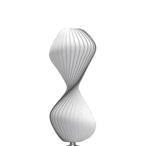 TR32 gulvlampe, PC Nonwoven/hvid, 40 x 110 cm