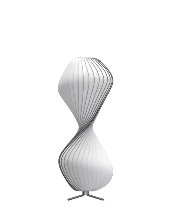 TR32 gulvlampe, PC Nonwoven/hvid, 40 x 110 cm