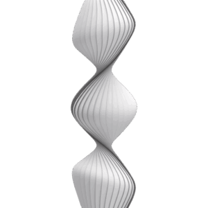 TR33 gulvlampe, PC Nonwoven/hvid, 40 x 160 cm