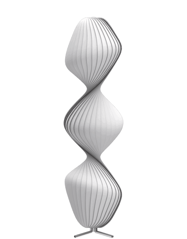 TR33 gulvlampe, PC Nonwoven/hvid, 40 x 160 cm