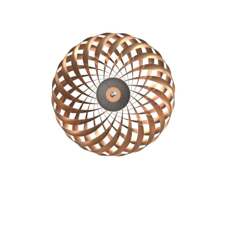 Tom Rossau TR5 Væglampe Kobber Børstet Aluminium Ø60