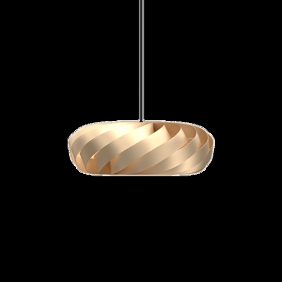 TR5 pendel, alu/guld, 40 x 18 cm