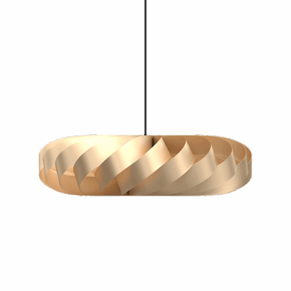 TR5 pendel, alu/guld, 80 x 22 cm
