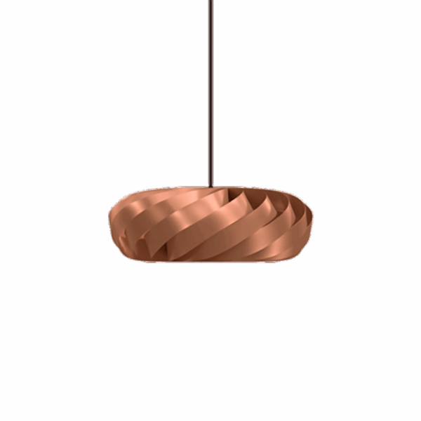 TR5 pendel, alu/kobber, 40 x 18 cm