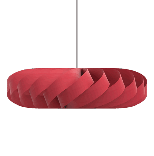 TR5 pendel, birk/rød, 100 x 30 cm