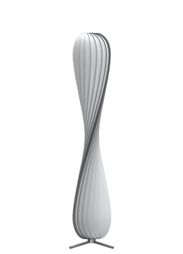 TR7 gulvlampe, PC Nonwoven/hvid, 25 x 148 cm