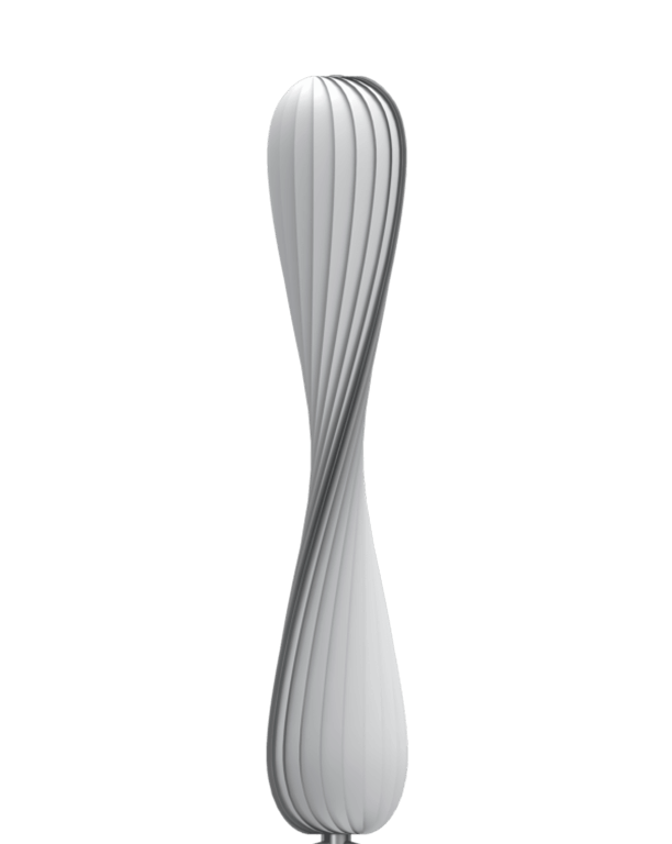 TR7 gulvlampe, PC Nonwoven/hvid, 25 x 148 cm