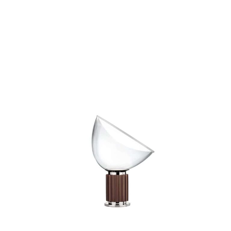 Taccia Small Bordlampe Glasskærm LED Bronze - Flos