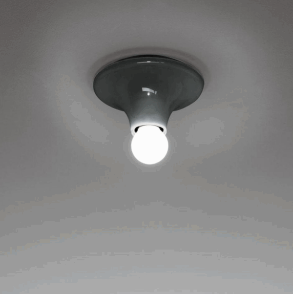 Teti væglampe / loftlampe, antrasit grå