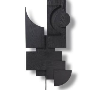 Totem Deco væglampe, sort