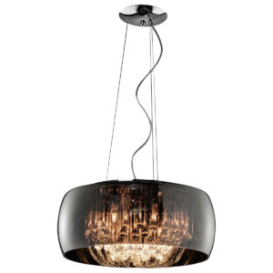 Trio Vapore Pendel Lampe med 6 Pærer (42W) Smoked/Chrome