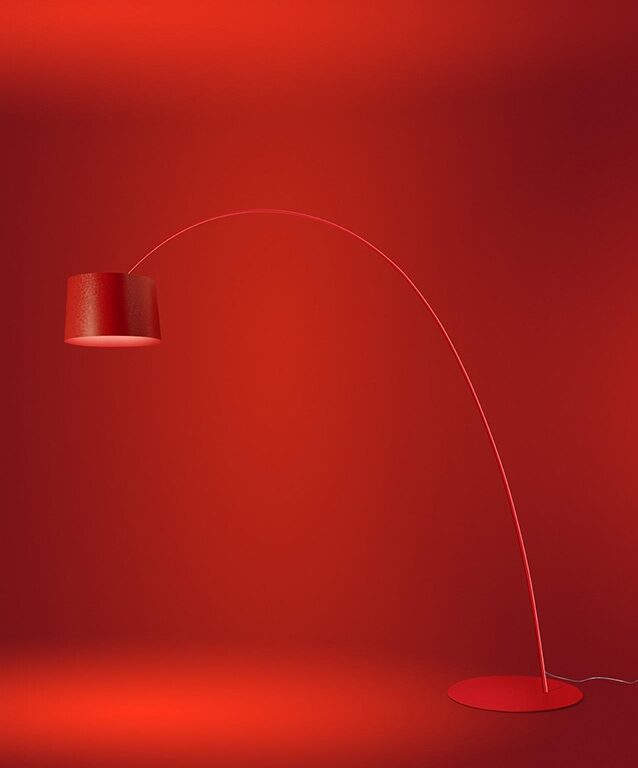 Twiggy Elle LED gulvlampe, rød