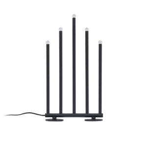 VENTURE DESIGN Björnfjället bordlampe, m. dæmpning - mat sort stål (40cm)