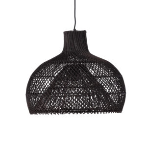 VENTURE DESIGN Laroche loftlampe - sort rattan