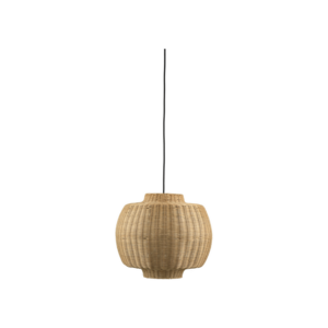 VILLA COLLECTION Vilna loftlampe, rund - natur rattan (Ø35)