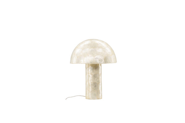 VIND COLLECTION Lindön bordlampe - lysegrå capiz