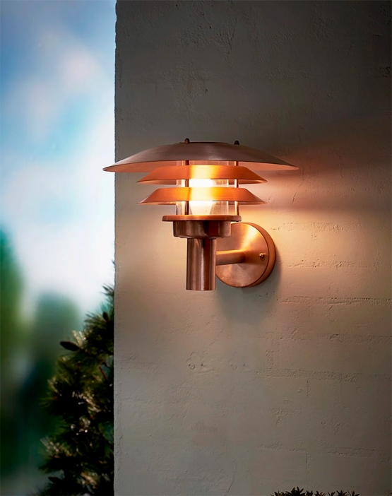 Venø udendørs væglampe, kobber - seaside
