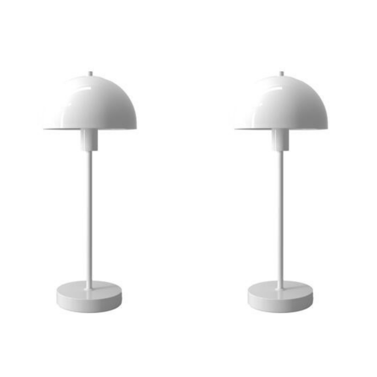 Vienda 2 stk - Hvid - Bordlampe - Herstal