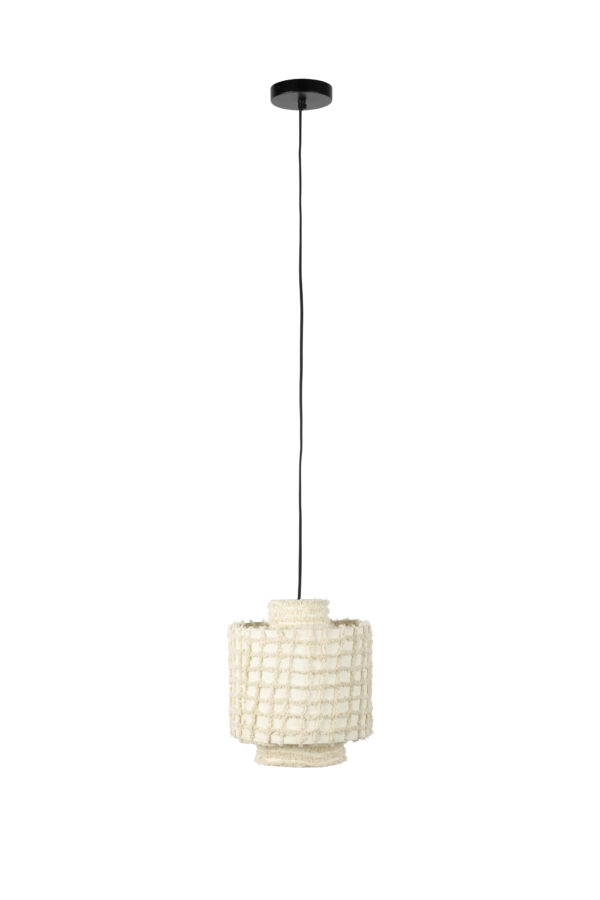 WHITE LABEL LIVING Arjun Bred loftlampe - hvid bomuld