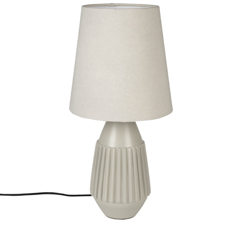 WHITE LABEL LIVING Aysa bordlampe - sand aluminium