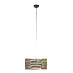 WHITE LABEL LIVING Isla Bamboo Lille loftlampe - beige bambus