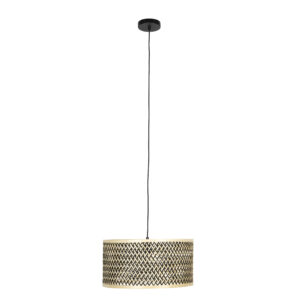 WHITE LABEL LIVING Isla Bamboo Lille loftlampe - beige bambus