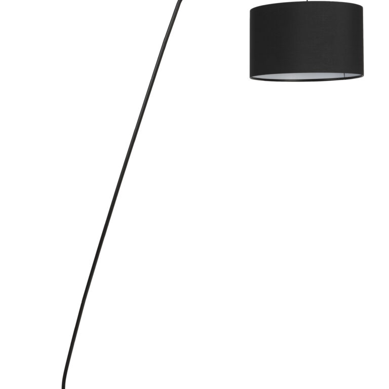 WHITE LABEL LIVING Martine gulvlampe - sort metal